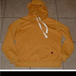 Casual Wear Hoodie Comfy Hooded Sweatshirt Pocket NEW NWOT pretty Mustard color